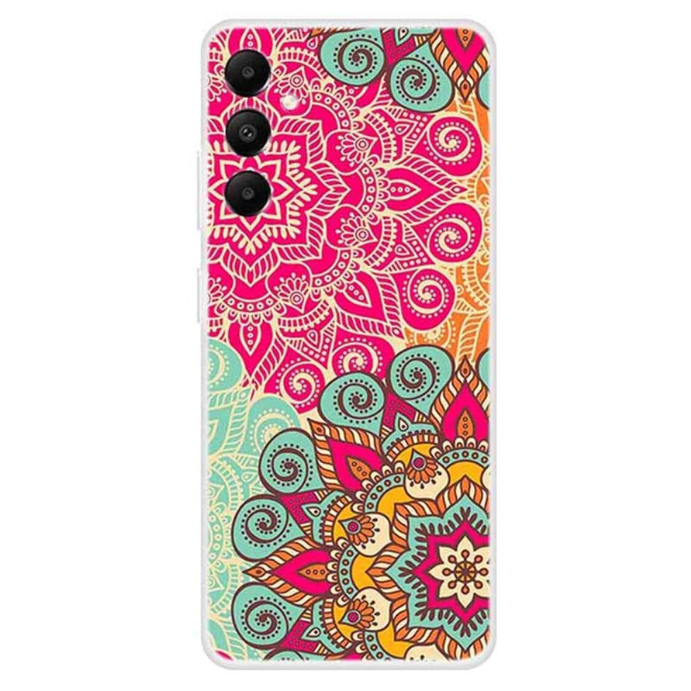 Samsung Galaxy A05s Fleksibel Plastdeksel m. Motiv - Blomster Doodle