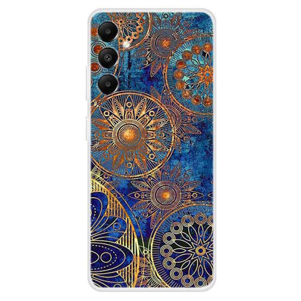 Samsung Galaxy A05s Fleksibel Plastdeksel m. Motiv - Gull Mandala