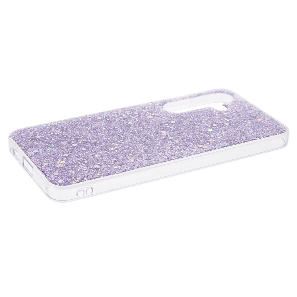 Samsung Galaxy S24 Glitter Deksel - Lilla