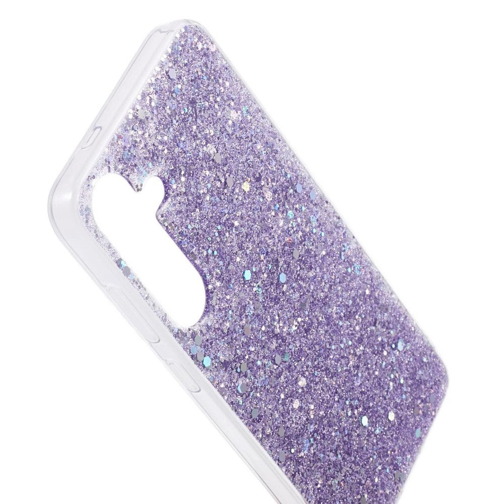 Samsung Galaxy S24 Glitter Deksel - Lilla