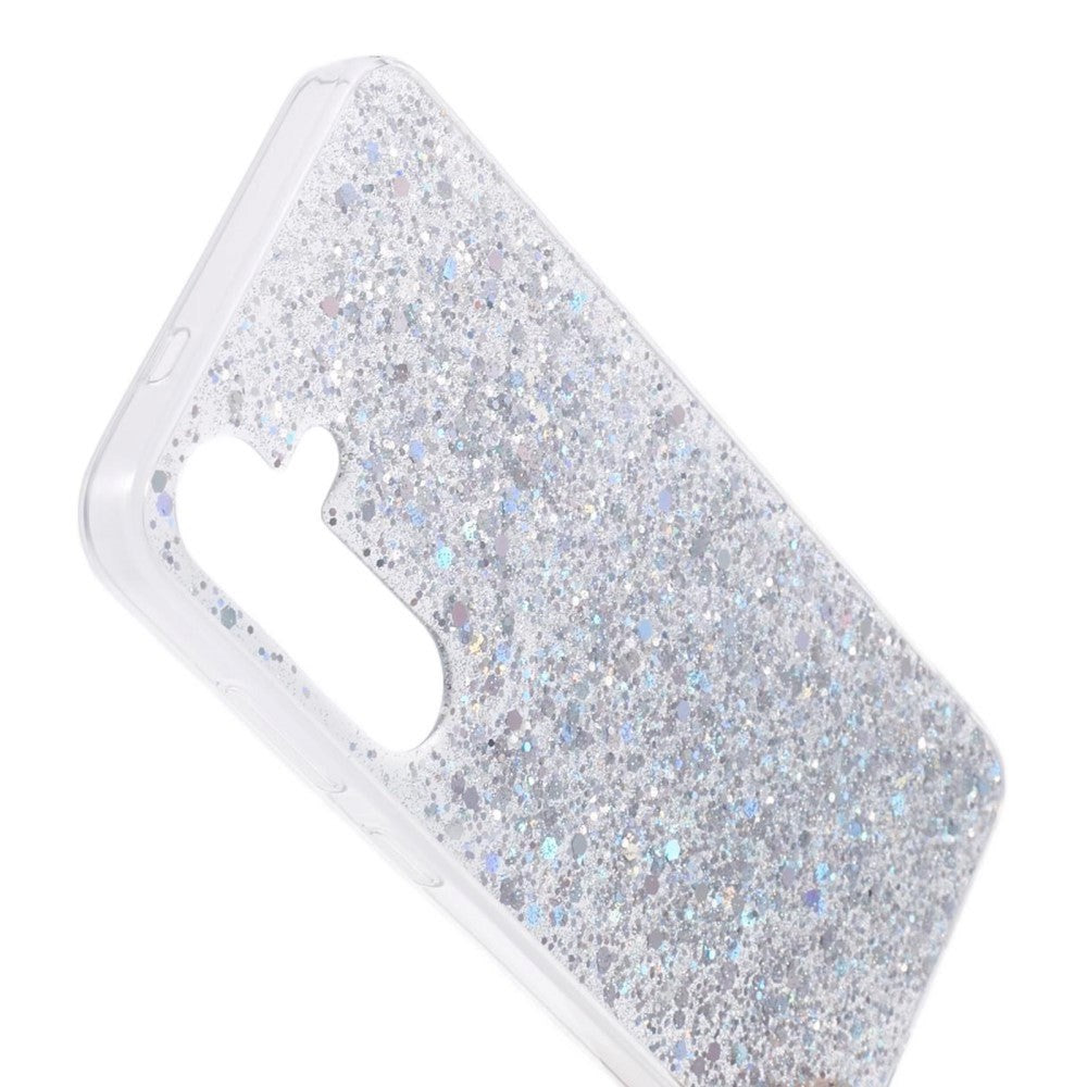 Samsung Galaxy S24 Glitter Deksel - Sølv