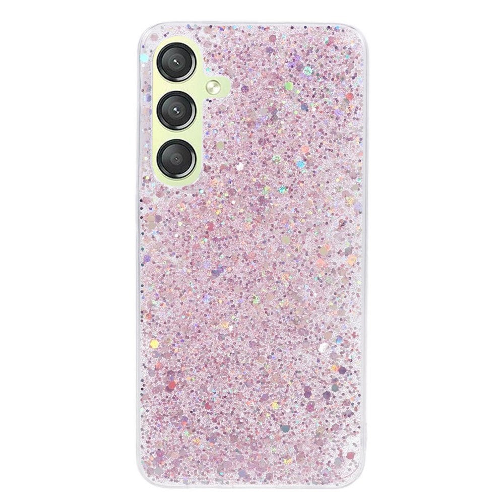 Samsung Galaxy S24 Glitter Deksel - Pink