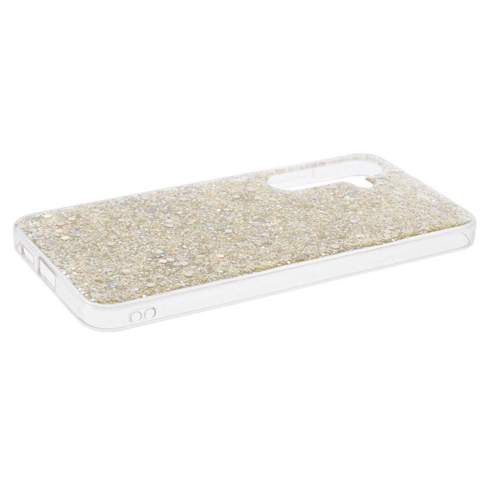 Samsung Galaxy S24 Glitter Deksel - Gull