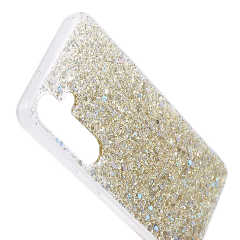 Samsung Galaxy S24 Glitter Deksel - Gull