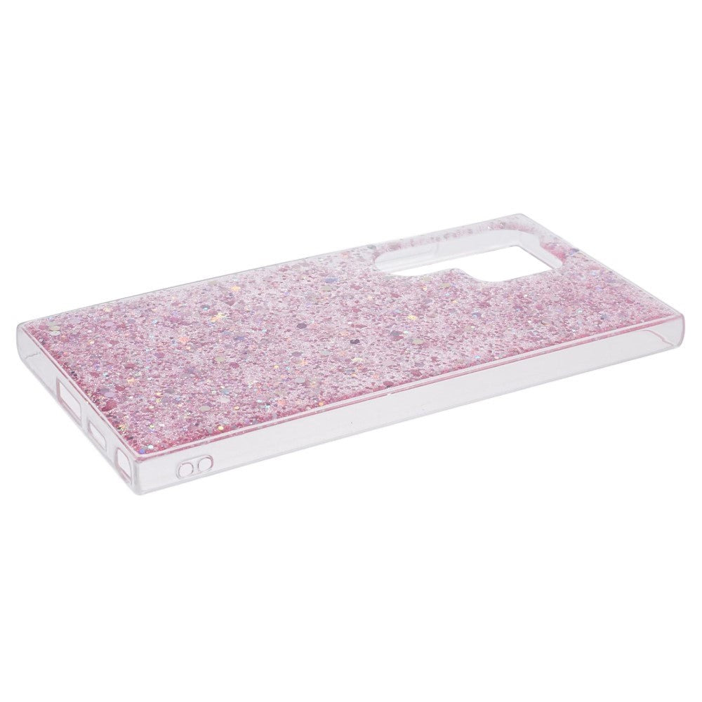 Samsung Galaxy S24 Ultra Glitter Glitter Deksel - Rosa