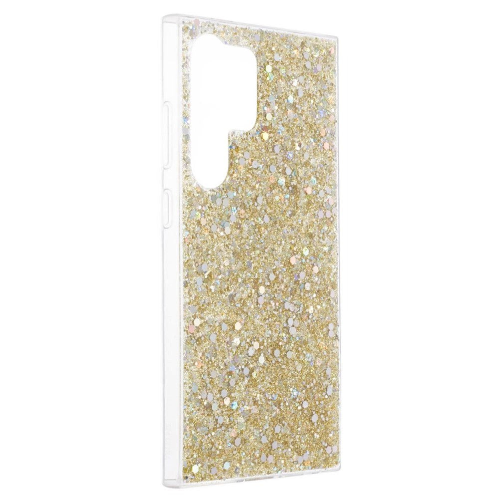 Samsung Galaxy S24 Ultra Glitter Deksel - Gull