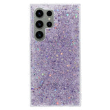 Samsung Galaxy S24 Ultra Glitter Deksel - Lilla