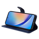 Samsung Galaxy A35 (5G) Kunstskinn Deksel m. Lommebok og Stropp - Svart