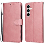 Samsung Galaxy A35 (5G) Kunstskinn Deksel m. Lommebok og Stropp - Pink