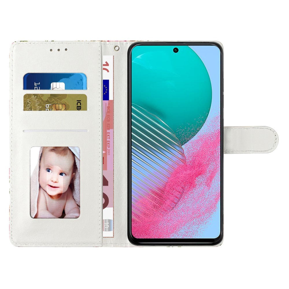 Samsung Galaxy A35 (5G) Kunstskinn Deksel m. Lommebok og Stropp - Ananas