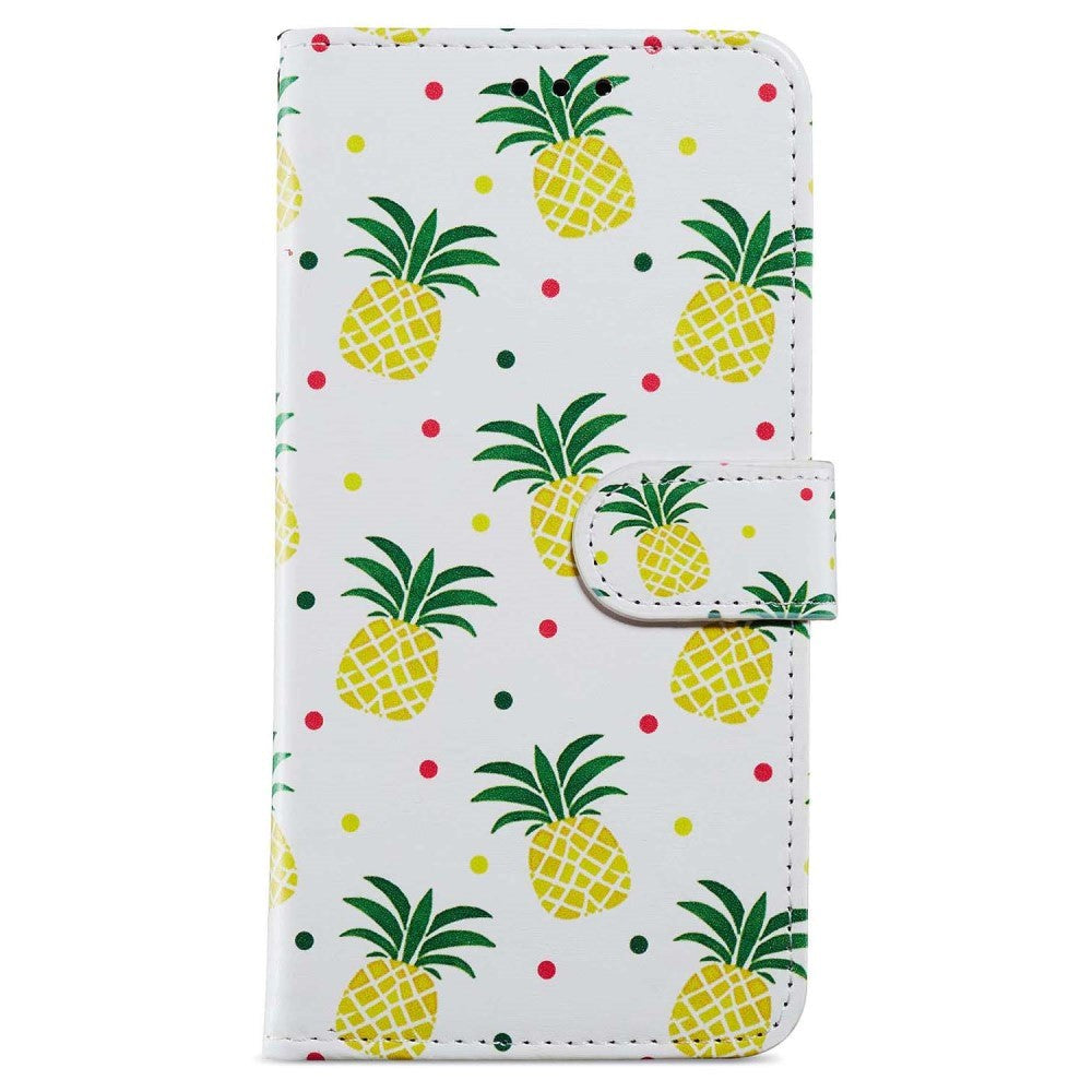 Samsung Galaxy A35 (5G) Kunstskinn Deksel m. Lommebok og Stropp - Ananas