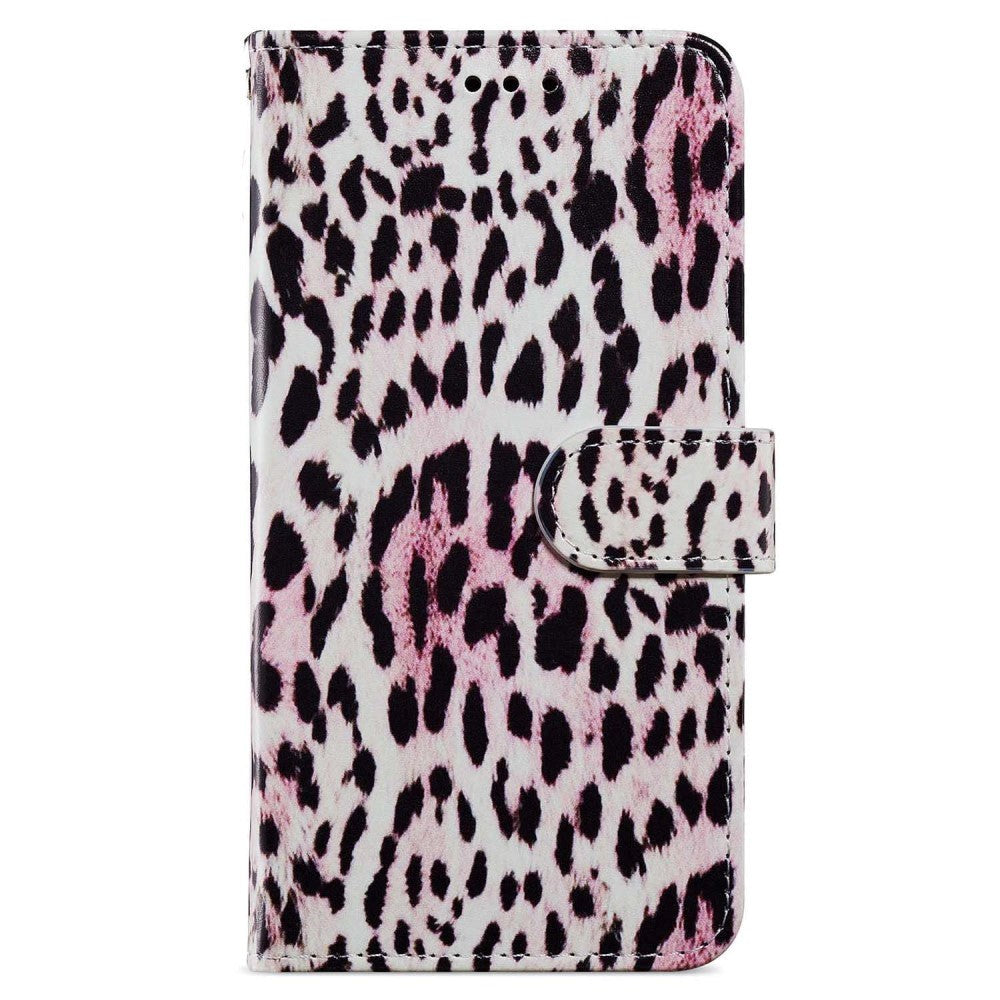 Samsung Galaxy A35 (5G) Kunstskinn Deksel m. Lommebok og Stropp - Leopard