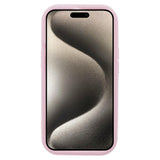 iPhone 15 fleksibelt Plast Deksel med. Bølgedesign - Mat Pink