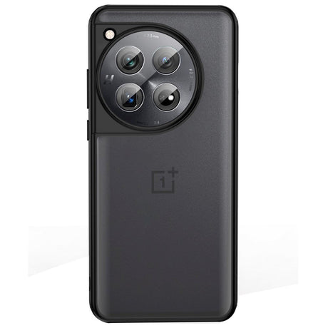 OnePlus 12 Deksel i Hard Plast - Gjennomsiktig / Svart Kant