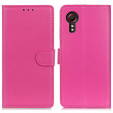 Samsung Galaxy Xcover 7 Kunstskinn Flippdeksel med Kortholdere - Pink