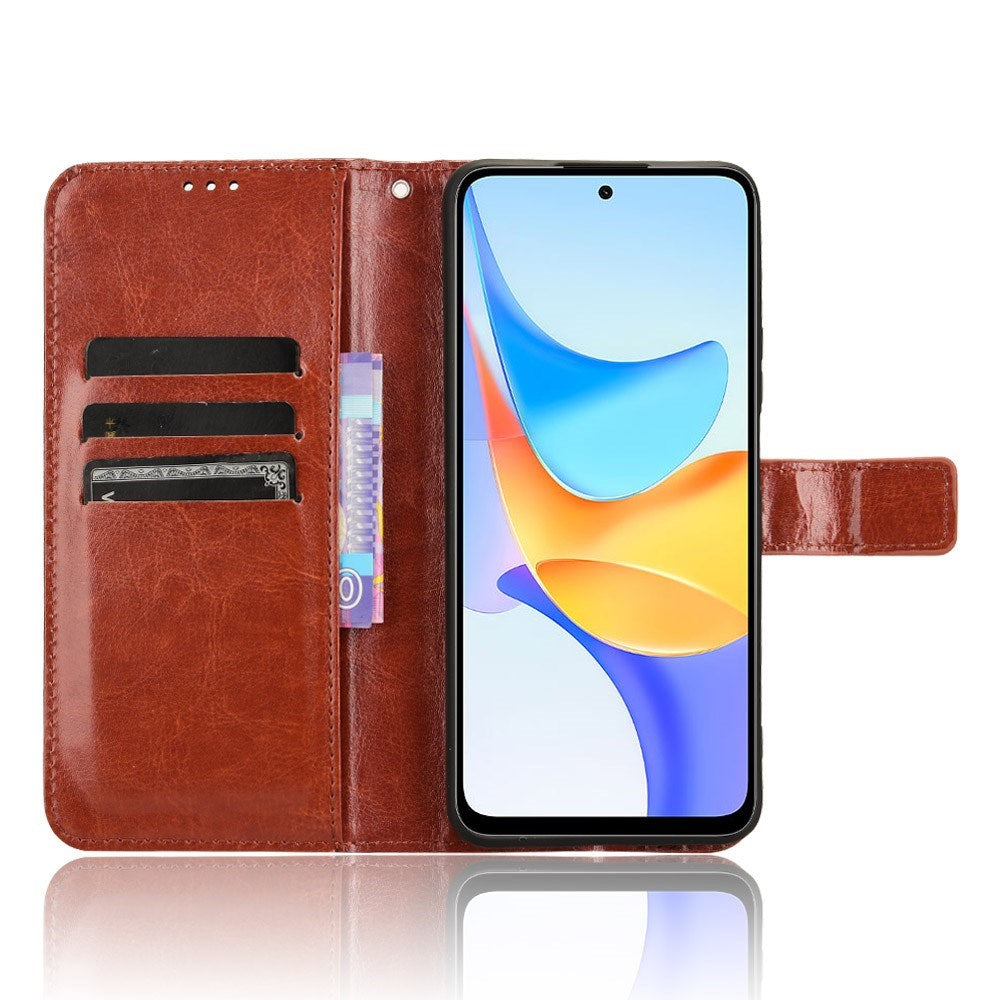 EIDERWOOD Honor X7b / 90 Smart Kunstskinn Flip Deksel m. Strop - Brun