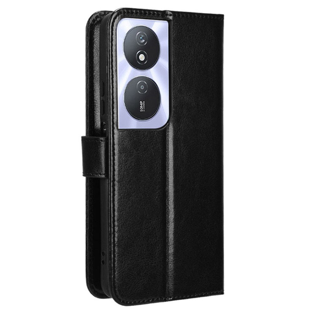 EIDERWOOD Honor X7b / 90 Smart Kunstskinn Flip Deksel m. Strop - Svart