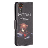 EIDERWOOD Samsung Galaxy Xcover 7 Flip Deksel med 2 Kortholdere - "Don't Touch My Phone" Bjørn