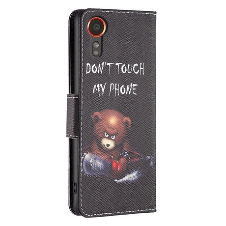 EIDERWOOD Samsung Galaxy Xcover 7 Flip Deksel med 2 Kortholdere - "Don't Touch My Phone" Bjørn