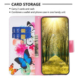EIDERWOOD Samsung Galaxy Xcover 7 Flip Deksel med 2 Kortholdere - Sommerfugler & Blomster