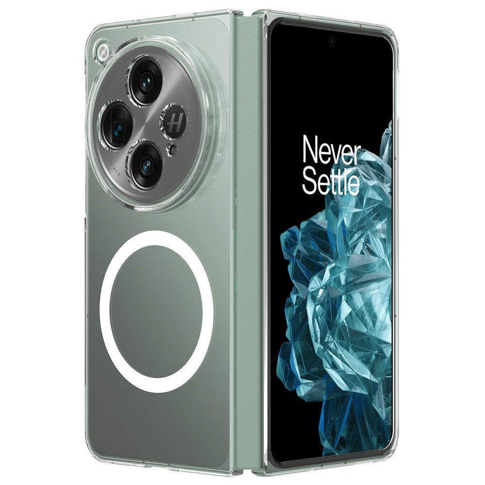 EIDERWOOD OnePlus Open Hard Plast Deksel - MagSafe Kompatibel - Gjennomsiktig