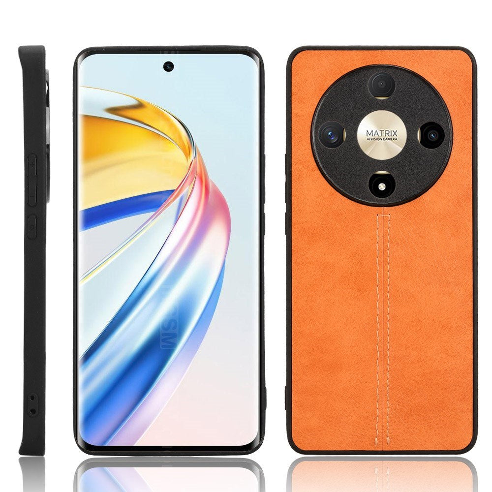 EIDERWOOD Honor Magic6 Lite (5G) Kunstskinn Bak Deksel - Oransje