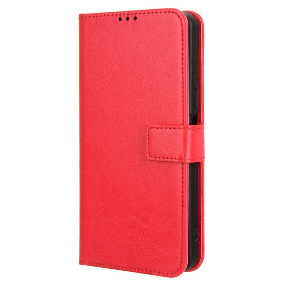 EIDERWOOD Xiaomi Redmi 13C (5G) Kunstskinn Flip Deksel m. Strop - Rød