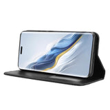 EIDERWOOD Honor Magic6 Pro (5G) Magnetisk Kunstskinn Flip Deksel - Svart