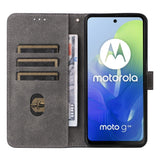 EIDERWOOD Motorola Moto G04 / G24 / G24 Power Kunstskinn Deksel m. Lommebok og Stropp - Svart