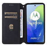 EIDERWOOD Motorola Moto G04 / G24 / G24 Power PU Skinn Flip Deksel med Lommebok - Rombe - Brun