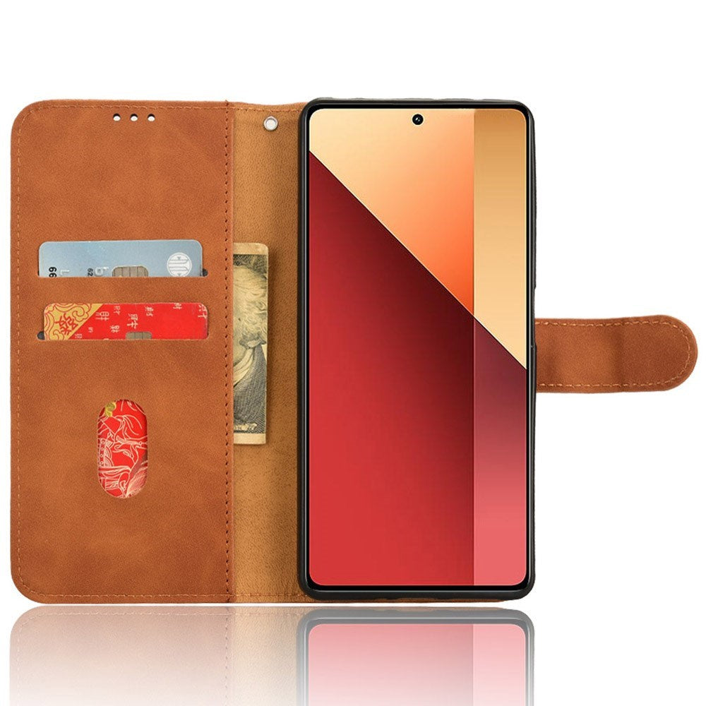 EIDERWOOD Xiaomi Redmi Note 13 Pro (4G) / Poco M6 Pro Skinn Flip Deksel med Lommebok - Brun