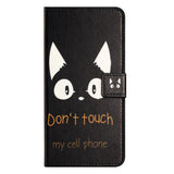 EIDERWOOD Xiaomi Redmi Note 13 (4G) Kunstskinn Flip Deksel m. Lommebok & Stativfunksjon - "Don't Touch My Cell Phone"