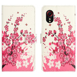 EIDERWOOD Samsung Galaxy Xcover 7 Flipdeksel med Lommebok & Stativ Funksjon - Rosa Blomster