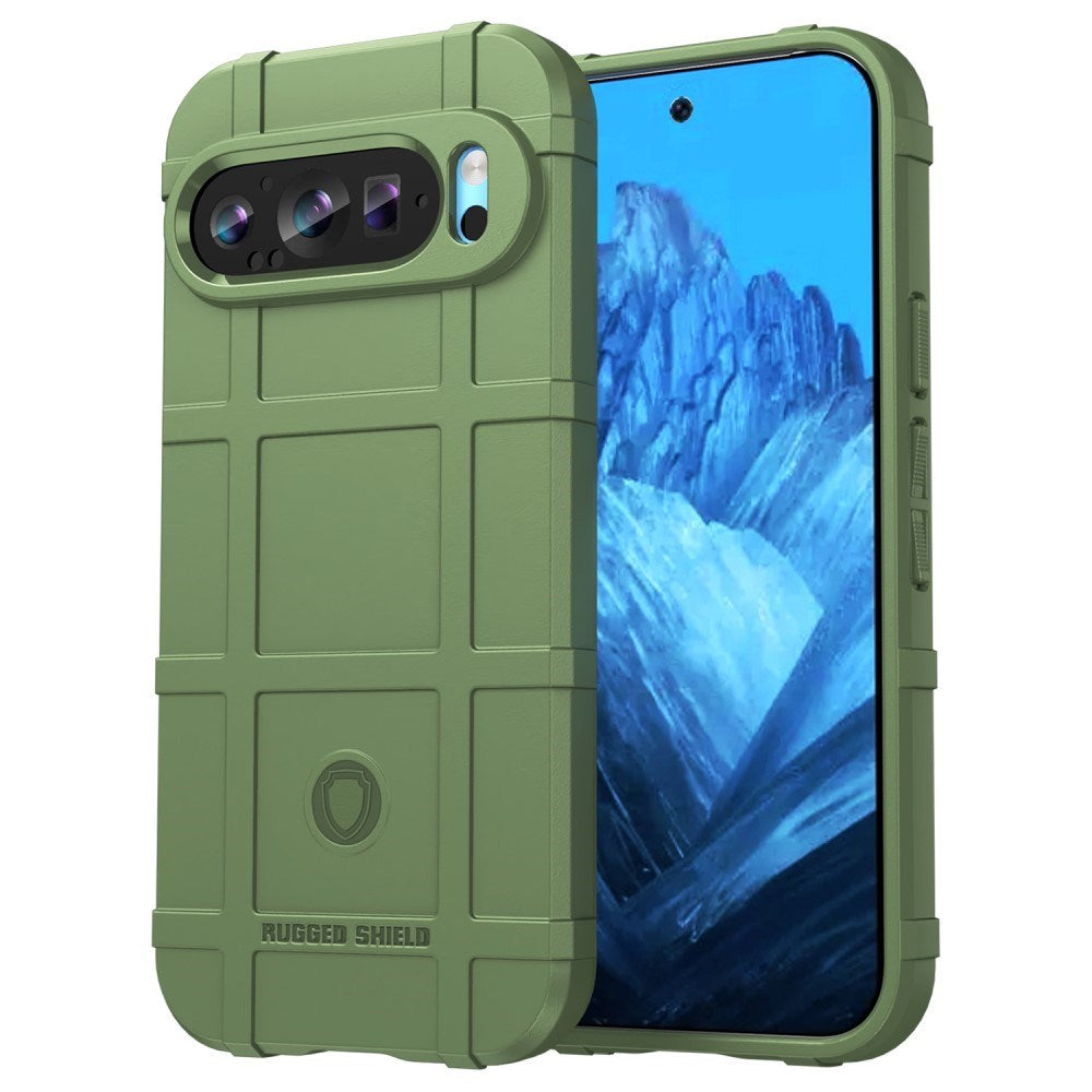 EIDERWOOD Google Pixel 9 / 9 Pro Rugged Shield Håndverker Deksel - Grønn