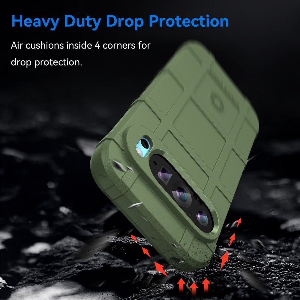 EIDERWOOD Google Pixel 9 / 9 Pro Rugged Shield Håndverker Deksel - Grønn