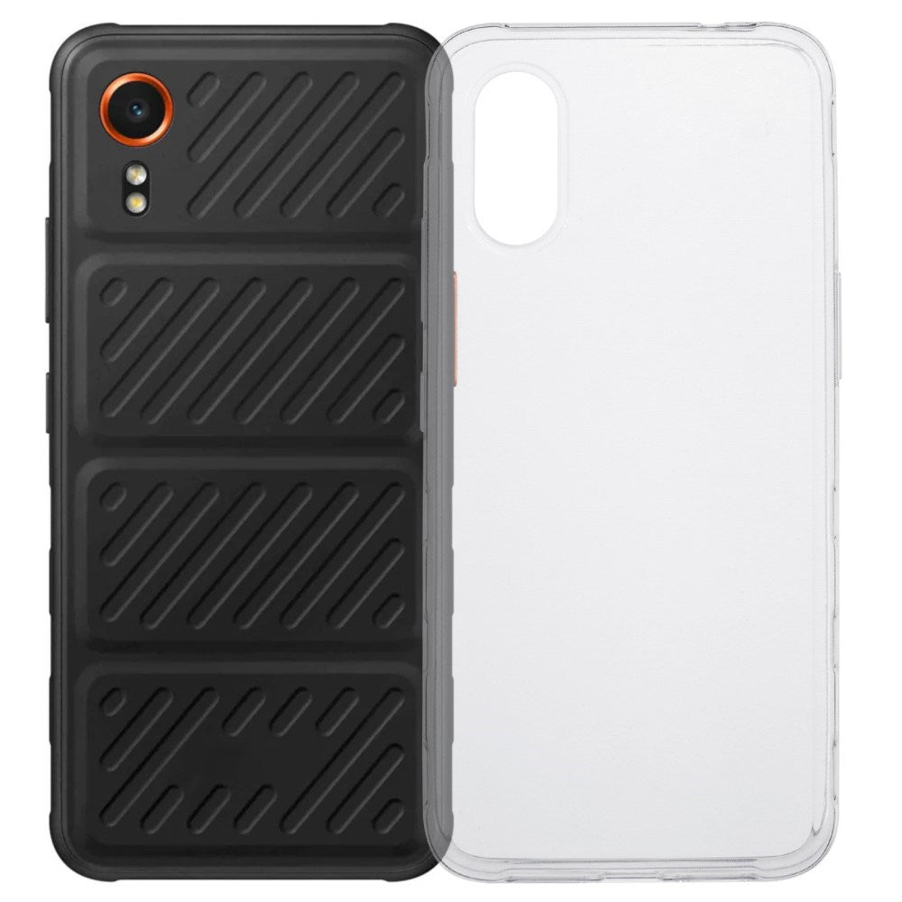 EIDERWOOD Samsung Galaxy Xcover 7 Fleksibelt Plast Bak Deksel - Gjennomsiktig