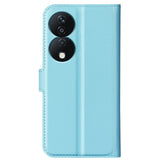 EIDERWOOD Honor X7b / 90 Smart Kunstskinn Flip Deksel m. Kortholder & Ståfunksjon - Blå