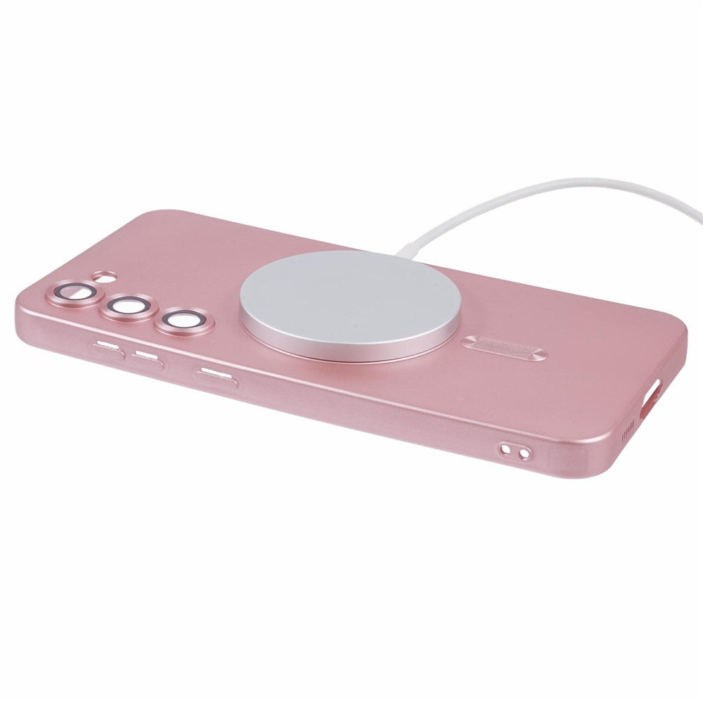 Samsung Galaxy S22+ (Plus) Fleksibelt Plast Mobildeksel- MagSafe Kompatibel - Rosa