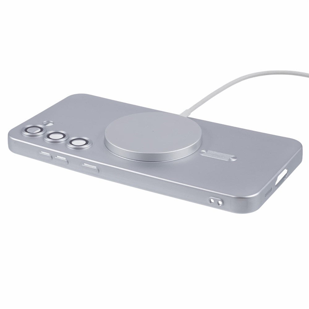 Samsung Galaxy S22+ (Plus) Fleksibelt Plast Mobildeksel- MagSafe Kompatibel - Sølv