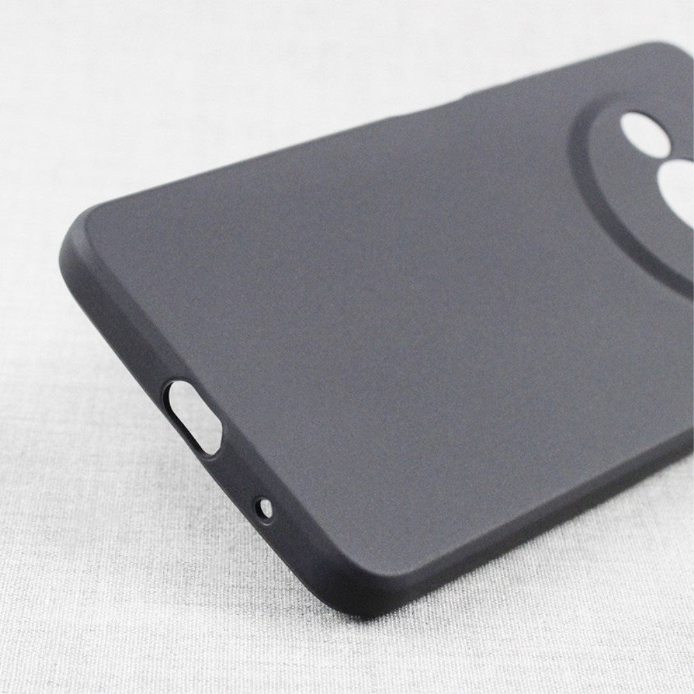 EIDERWOOD Xiaomi Redmi A3 Matt Fleksibelt Plast Deksel - Mørk Grå