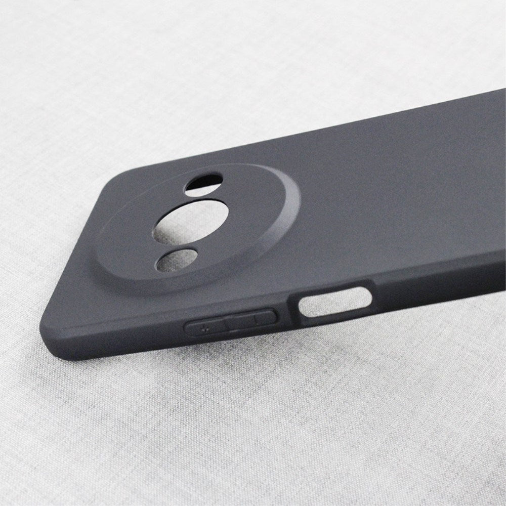 EIDERWOOD Xiaomi Redmi A3 Matt Fleksibelt Plast Deksel - Mørk Grå