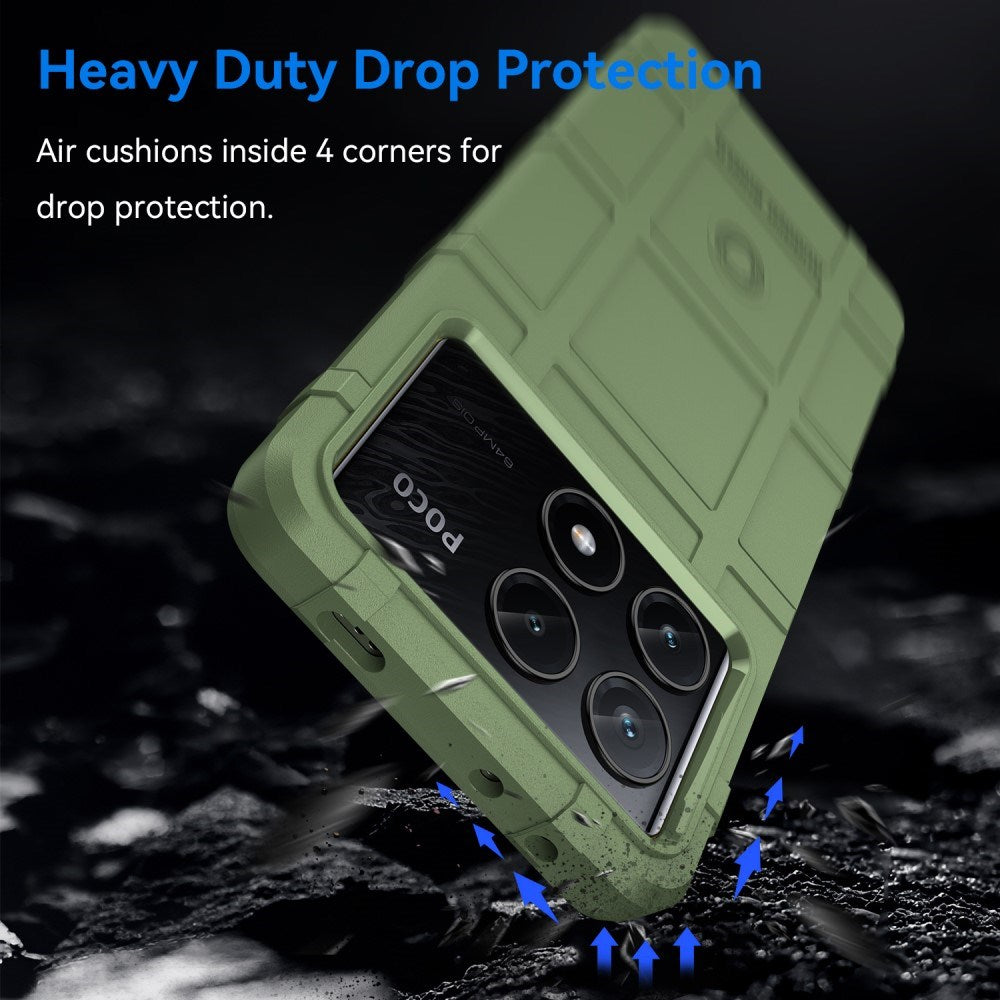 EIDERWOOD Xiaomi Poco X6 Pro Rugged Shield Håndverker Deksel - Grønn