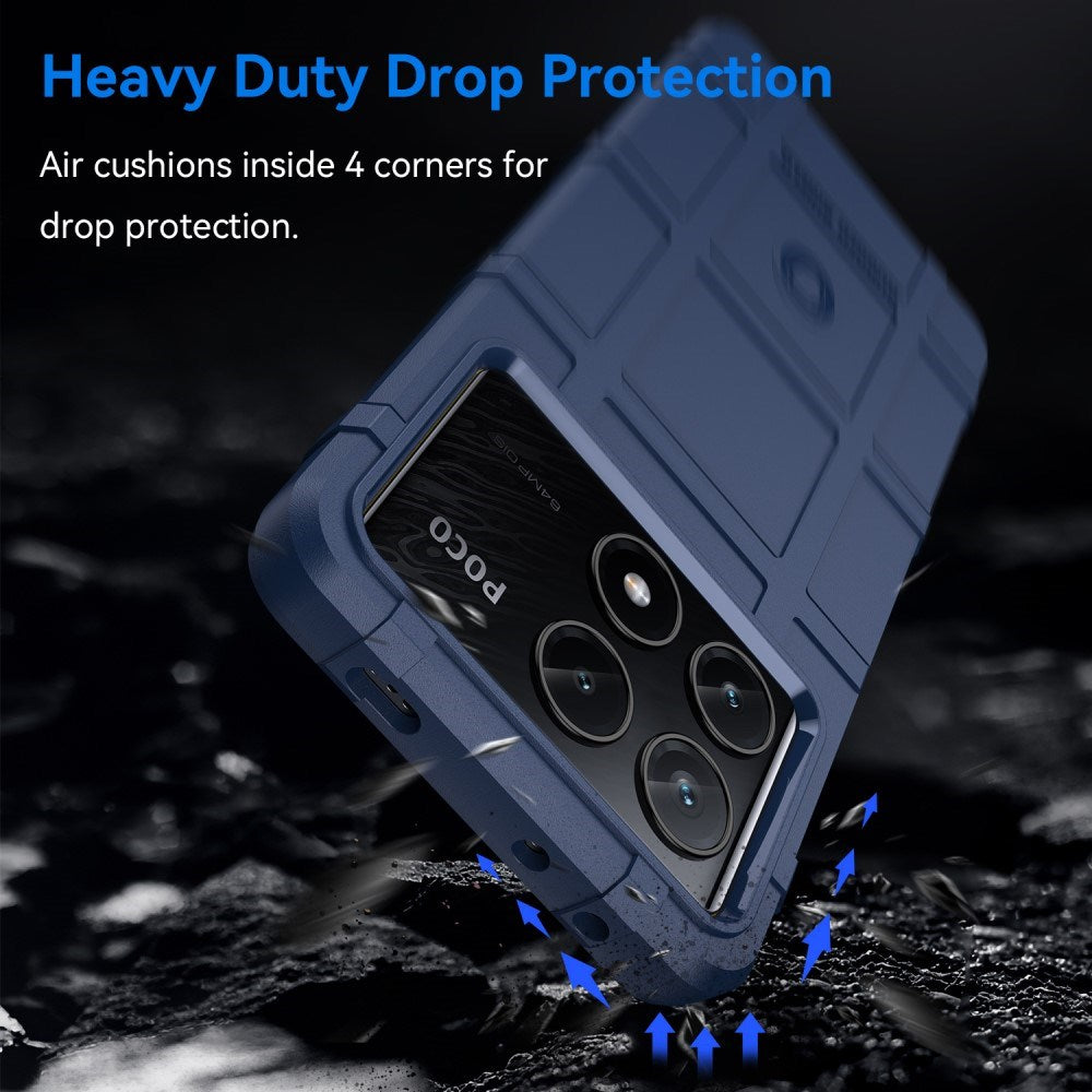 EIDERWOOD Xiaomi Poco X6 Pro Rugged Shield Håndverker Deksel - Blå