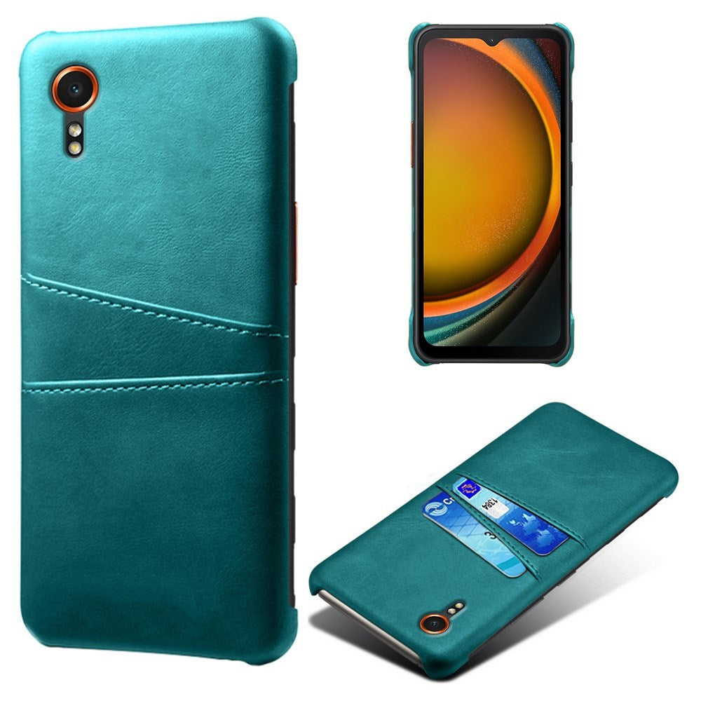 EIDERWOOD Samsung Galaxy Xcover 7 Kunstskinn Deksel med Innebygd Kortholder - Blå