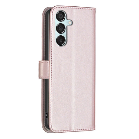 EIDERWOOD Samsung Galaxy M15 (5G) Kunst Skinn Flip Deksel m. Stativ & Lommebok - Rose Gold