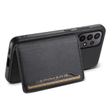 EIDERWOOD Samsung Galaxy A23 / A23 (5G) Hybrid Deksel i Kunstskinn med Kortholder - Svart