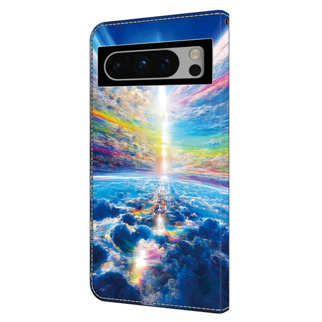 EIDERWOOD Google Pixel 9 Pro XL Kunstskinn Deksel m. Lommebok og Stativ - Himmel