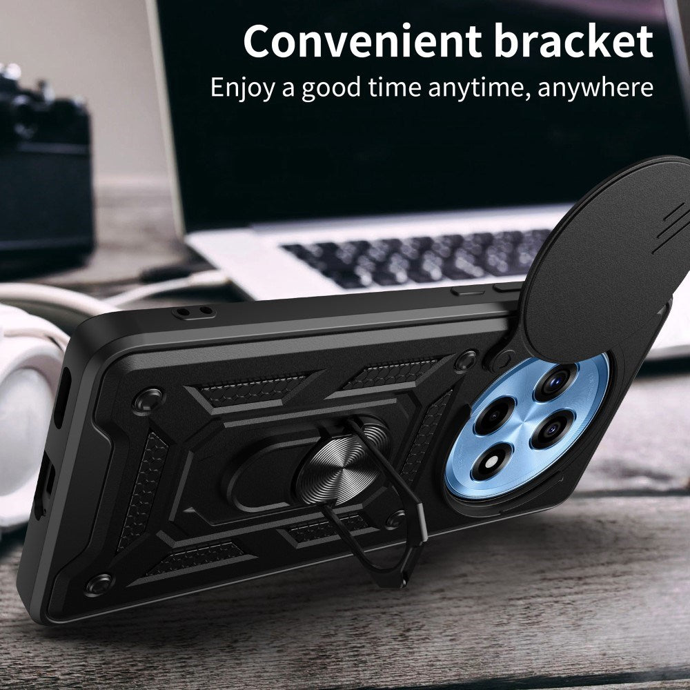 EIDERWOOD OnePlus 12 Deksel med Kickstand & Cam Slider - Svart