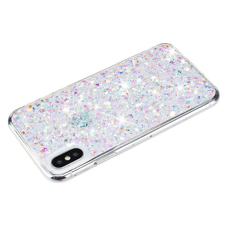 EIDERWOOD iPhone X / XS Glitter Deksel - Sølv