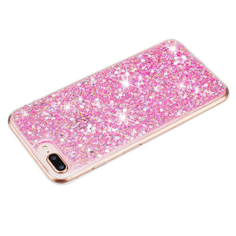 EIDERWOOD iPhone 8 Plus / 7 Plus / 6 (s) Plus Glitter Deksel - Pink